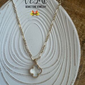 Gold Clover Pendant Necklace